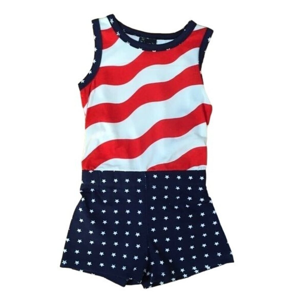 Sweet & Soft Jumpsuit, Size 12M, Red/White/Blue